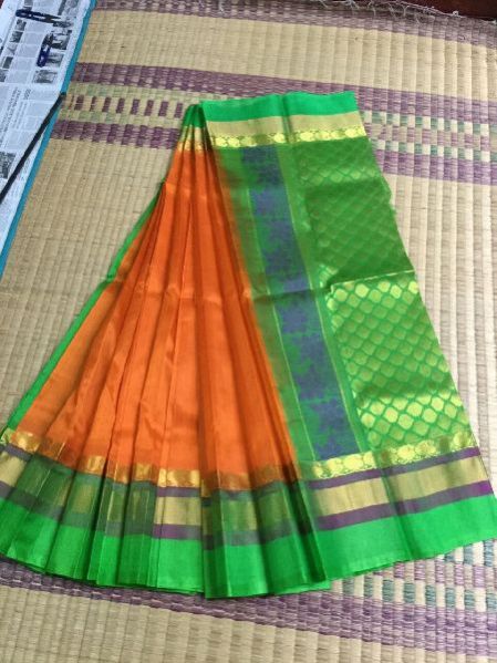 Kanchipuram Korvai Silk Cotton Saree 19