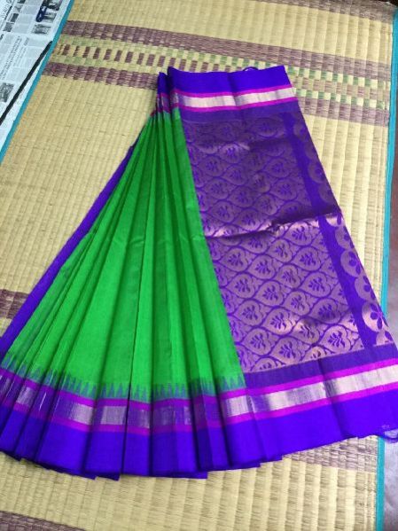 Kanchipuram Korvai Silk Cotton Saree 21