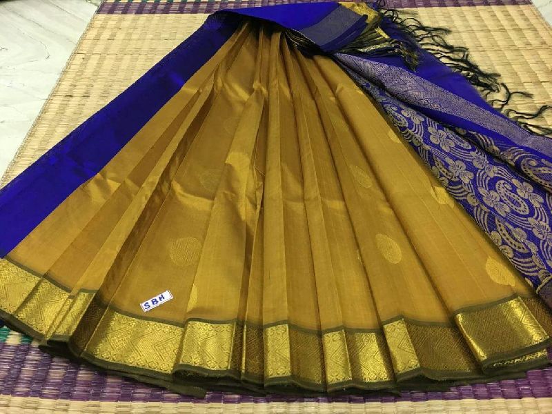 Kanchipuram Korvai Silk Cotton Saree (Code - 3700)