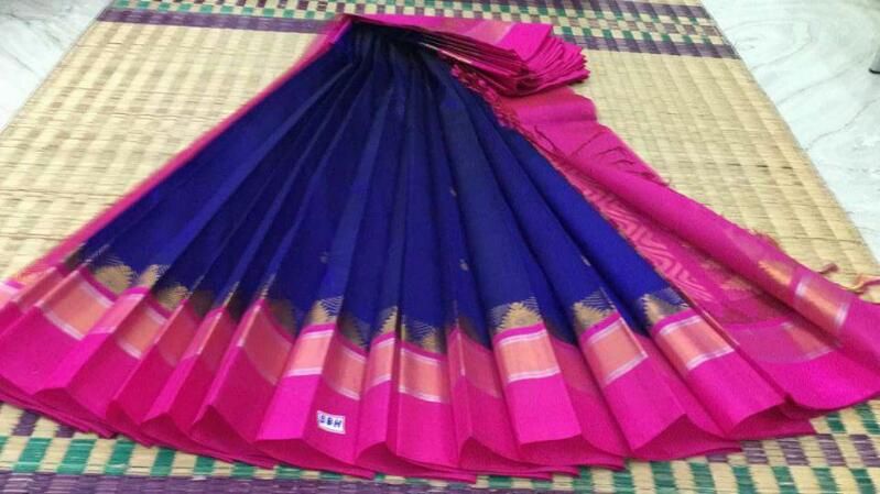Kanchipuram Korvai Silk Cotton Saree (Code - 4500)