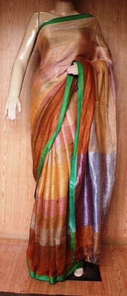 Linen Plain Sarees With Blouse 24