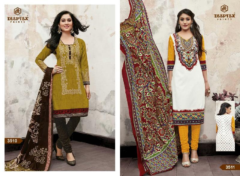 Printed Cotton Suit Material With Cotton Dupatta (3511)