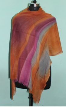 Printed Wool Silk Shawl 03