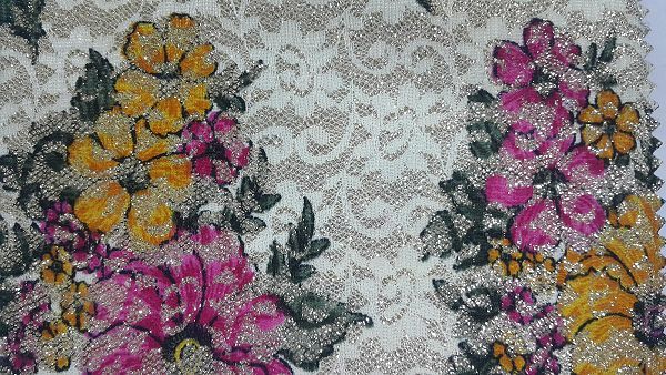 Printed Flocked Fabric 01