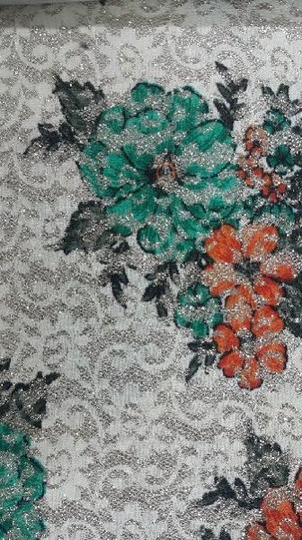 Printed Flocked Fabric 03