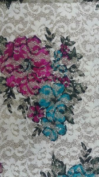 Printed Flocked Fabric 04