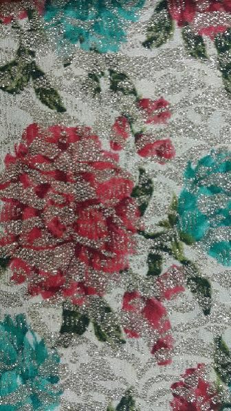 Printed Flocked Fabric 06