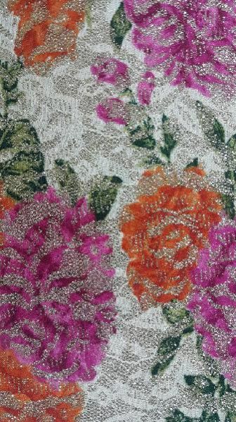 Printed Flocked Fabric 08