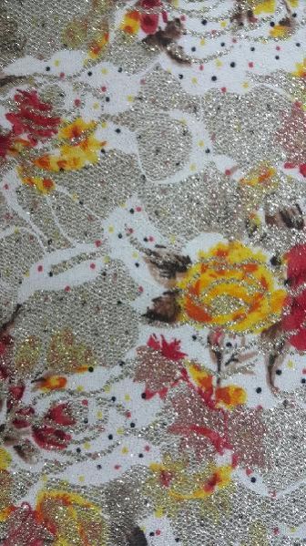 Printed Flocked Fabric 16