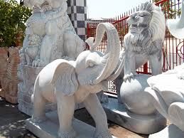 White Marble Animal Statue 02
