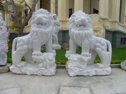 White Marble Animal Statue 04