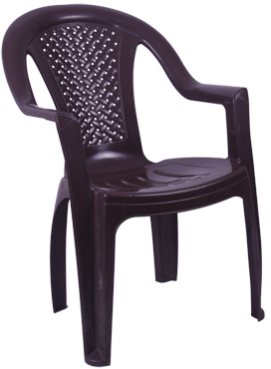 King Black Samruddhi Plastic Chair