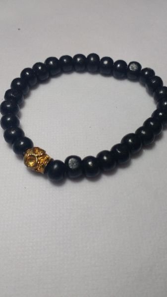 Black Bead Bracelet