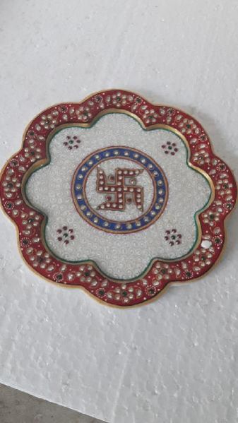 Marble Pooja Thali 02