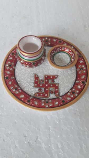 Marble Pooja Thali 05