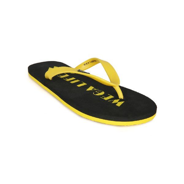 Black & Yellow Mens Slipper
