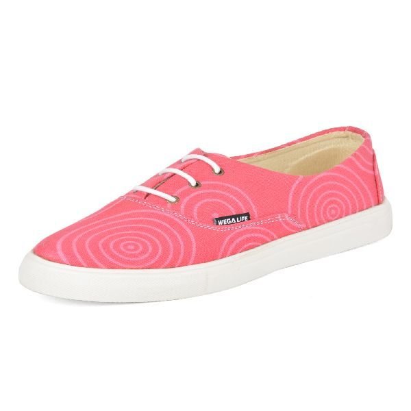 Plain Pink Ladies Sneaker