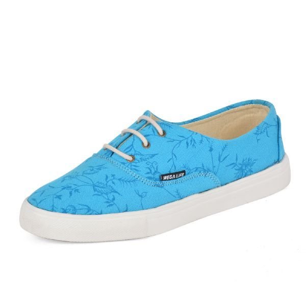 Plain Sky Blue Ladies Sneaker