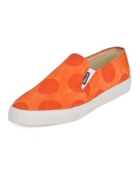 Dotted Orange Ladies Sneaker