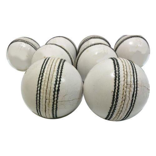Black & White Leather Cricket Ball