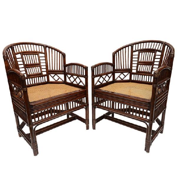 Cane & Bamboo Chair Set 02