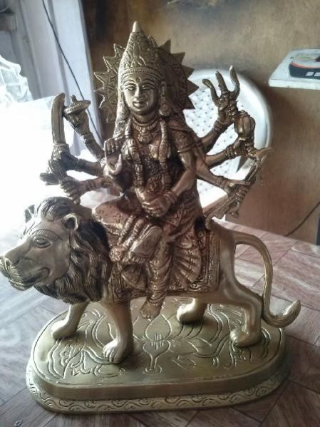 Brass Durga Mata Statue 02
