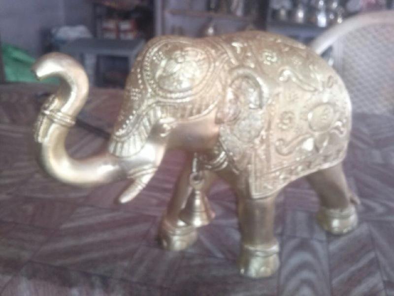 Brass Elephant Statue 01