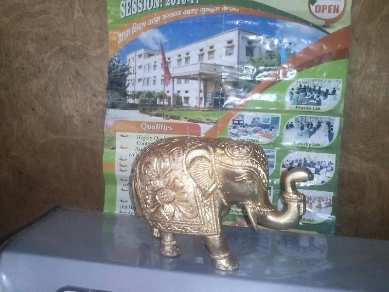 Brass Elephant Statue 02