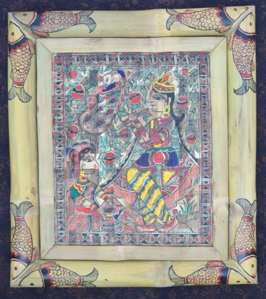 Bamboo Sheet Madhubani Painting 01