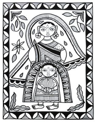 Bamboo Sheet Madhubani Painting 02