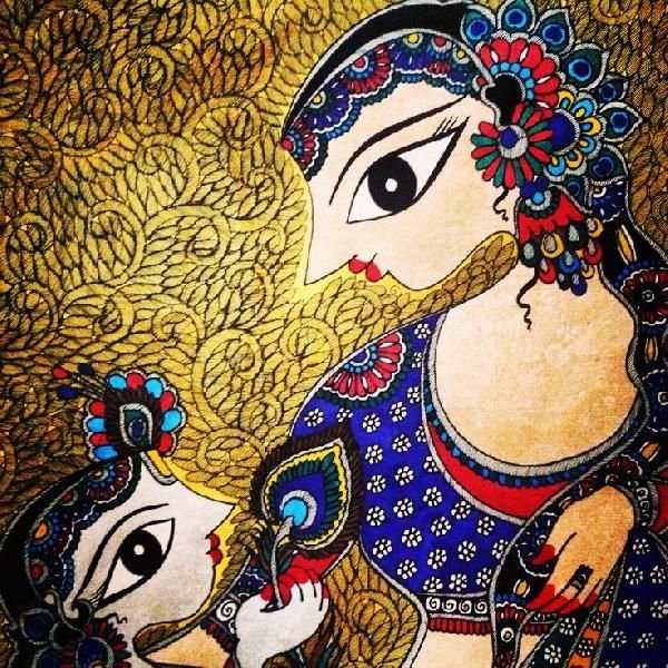 Bamboo Sheet Madhubani Painting 03