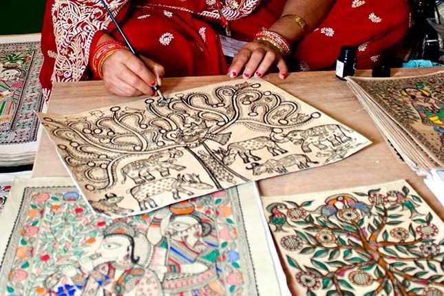 Bamboo Sheet Madhubani Painting 05