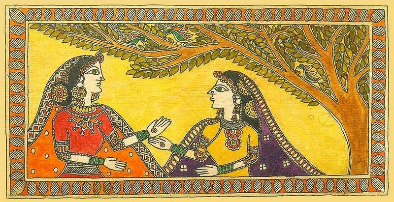 Bamboo Sheet Madhubani Painting 06