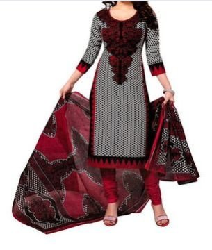 Printed Unstitched Suit 02