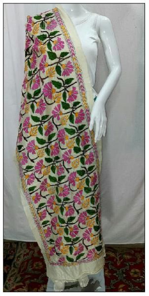 Kantha Stitch Dupatta 09