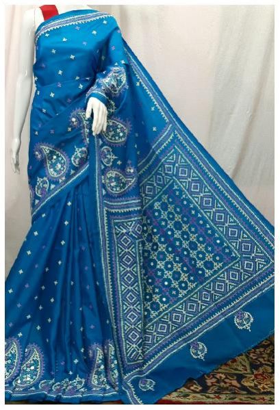 Kantha Stitch Saree 01