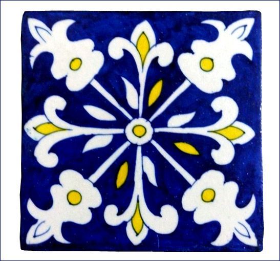 Blue Pottery Tile 02