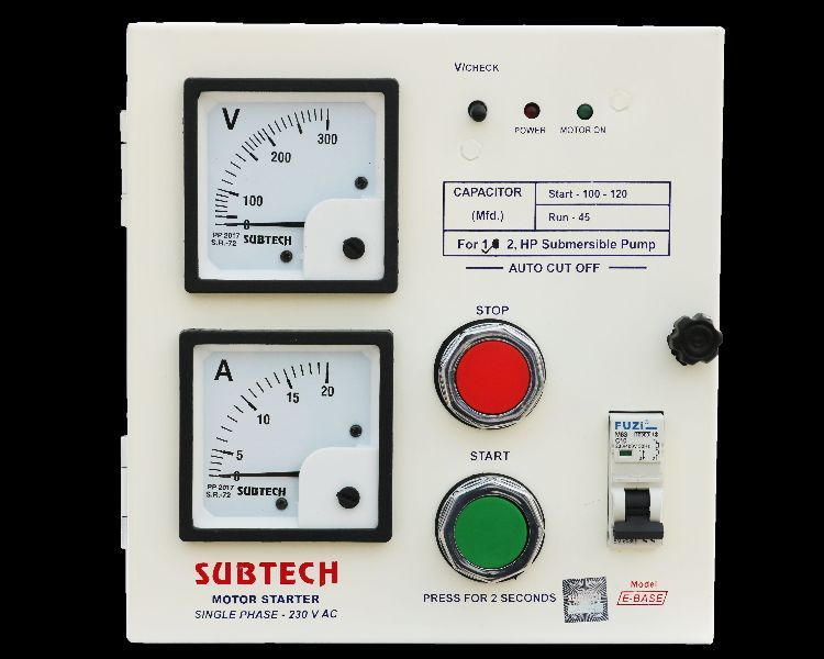 Ebase Single Phase Motor Starter Control Panel