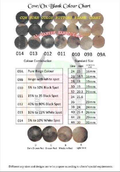 Ox Horn Blank Button 01