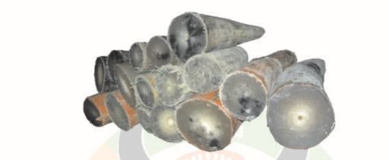 Ox Horn Blank Button 06