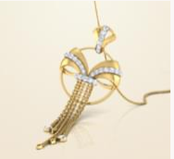 Gold Diamond Pendant 02