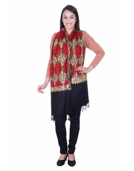 Embroidered Viscose Stole 01