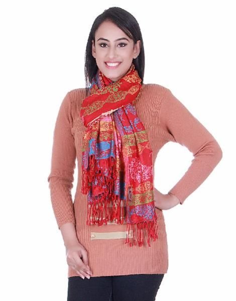 Embroidered Viscose Stole 09