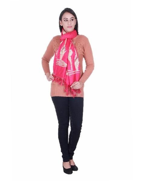 Embroidered Viscose Stole 15