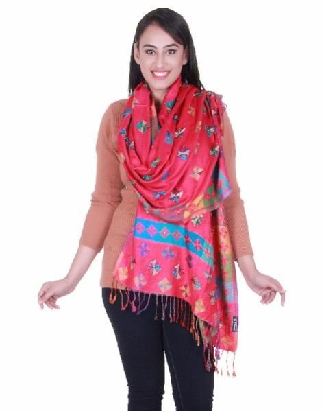 Embroidered Viscose Stole 19