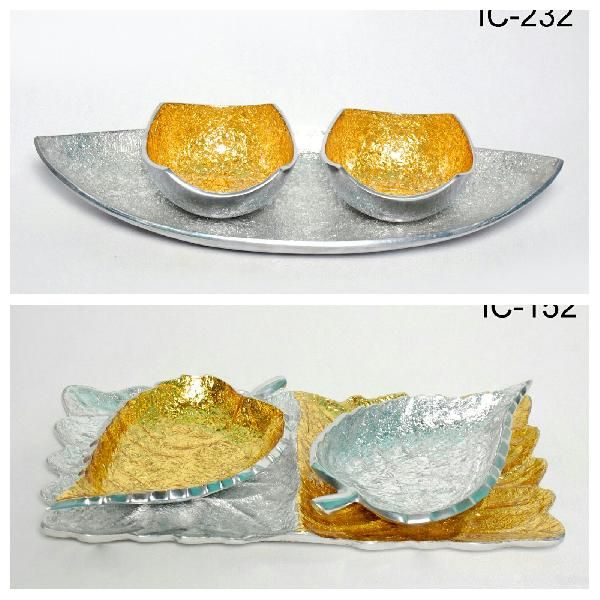Gold & Silver Aluminium Gift Item 01