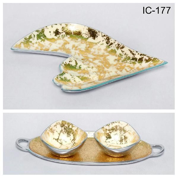 Gold & Silver Aluminium Gift Item 04