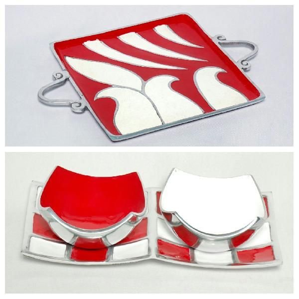 Red & White Aluminium Gift Item 03