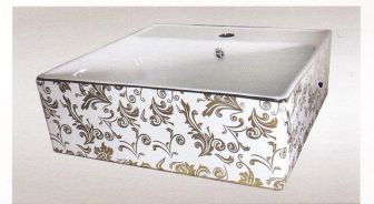 Ceramic Table Top Wash Basin (TOYO 511 Golden)