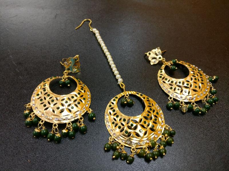 Fashion Earrings With Maang Tikka 23